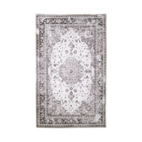 Tapis de Salon Rectangulaire Havana, Gris, Polystyrène Chenillé, 230x160x1 cm, EPIKASA