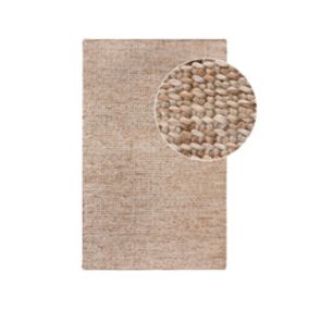 Tapis de Salon Rectangulaire Salem, Marron, Jute, 230x160x1 cm, EPIKASA