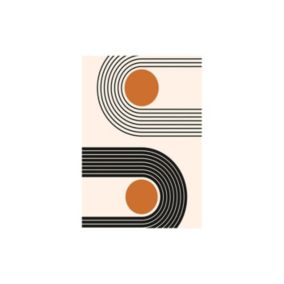 Tapis de salon SEVENTIES Orange - 160x230cm