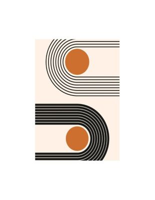 Tapis de salon SEVENTIES Orange - 80x150cm