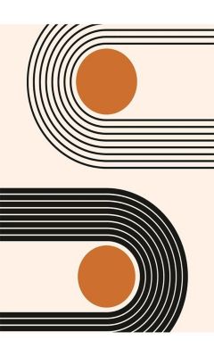 Tapis de salon SEVENTIES Orange - 80x150cm