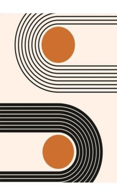 Tapis de salon SEVENTIES Orange - 80x150cm