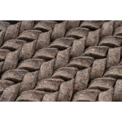 Tapis de salon tressé main en laine BORY