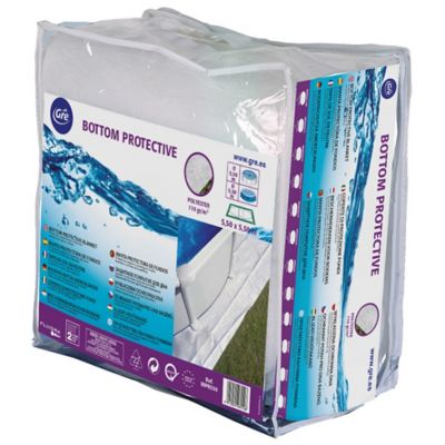 Tapis de sol 4m x 4m pour piscine Ø4m