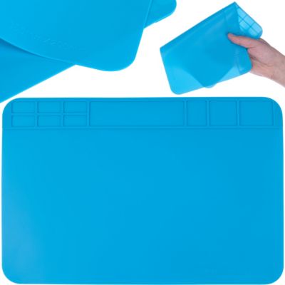 Tapis de Soudure Antidérapant 300x200 mm - Silicone Résistant 500C, ESD, Pour Réparation Électronique
