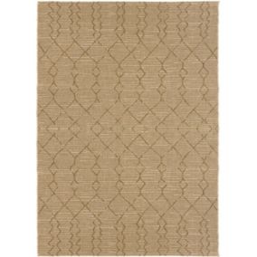 Tapis de terrasse - Scandinave - Marron cuivré - 200 x 290 cm