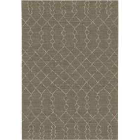 Tapis de terrasse - Scandinave - Marron foncé - 160 x 230 cm