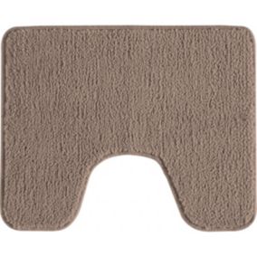 Tapis de toilette uni en polyester 50x40cm