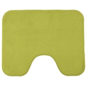 Tapis de toilette uni en polyester 50x40cm