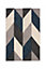Tapis Design à motif bleu l.100 x L.150 cm