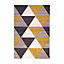 Tapis Design grands triangles 150 x 200 cm