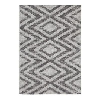 Tapis design plat gris intérieur et extérieur Cleo 230x160 CM - Gris