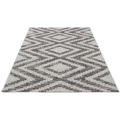 Tapis design plat gris intérieur et extérieur Cleo 230x160 CM - Gris