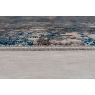 Tapis design rayé pour salon Wonderlust 230x160 CM - Bleu