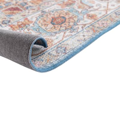 Tapis Dorsey GoodHome l. 120cm x L. 170cm bleu