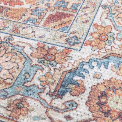 Tapis Dorsey GoodHome l. 120cm x L. 170cm bleu