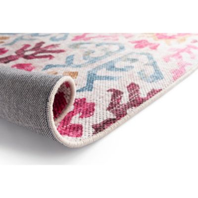 Tapis Dorsey GoodHome rose L.170 x L.120 cm