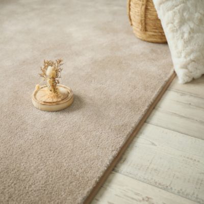 Tapis doux - Hypnose beige nude - Galon tabac - 250 x 350 cm