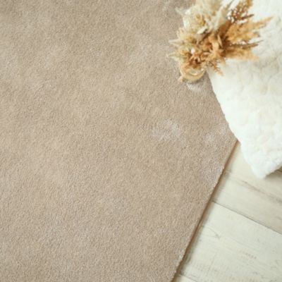 Tapis doux - Hypnose beige nude - Galon tabac - 250 x 350 cm