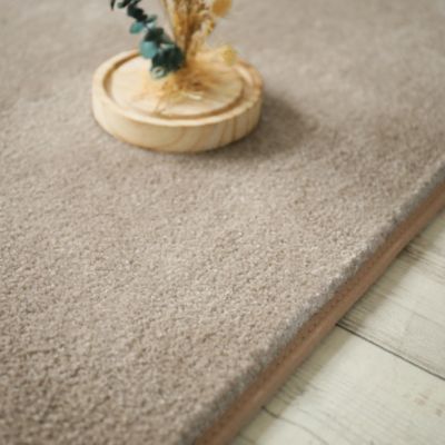 Tapis doux - Hypnose beige nude - Galon tabac - 250 x 350 cm