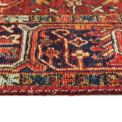 Tapis doux à motif oriental - Mina - Rouge - 120 x 160 cm