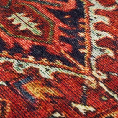 Tapis doux à motif oriental - Mina - Rouge - 120 x 160 cm