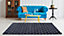 Tapis écailles bleu 150 x 200 cm