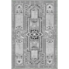 Tapis EDFOU Gris, Dimension: 200x300