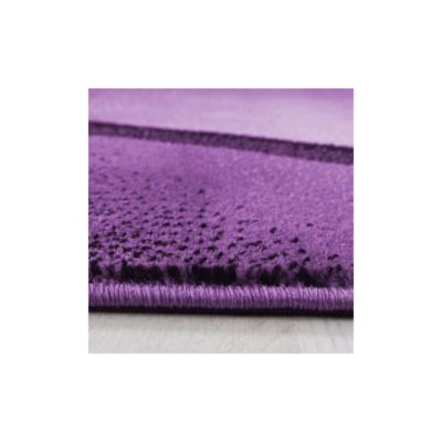 Tapis effet courbe pour salon design rectangle Kris 230x160 CM - Lilas