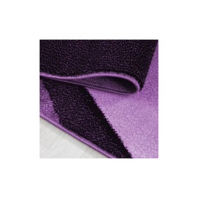 Tapis effet courbe pour salon design rectangle Kris 230x160 CM - Lilas