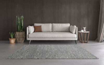 Tapis effet galet tissé beige foncé gris L.170 x l.120cm GoodHome