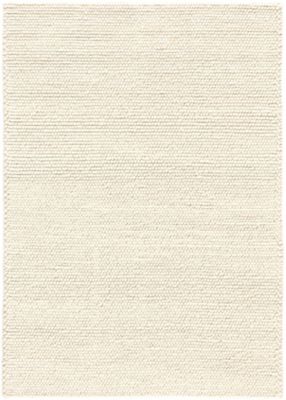 Tapis effet galet tissé GoodHome l. 120cm x L. 170cm blanc cassé crème