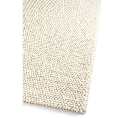 Tapis effet galet tissé GoodHome l. 120cm x L. 170cm blanc cassé crème