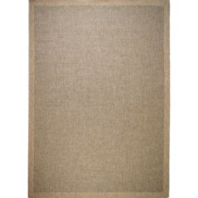 Tapis effet jute naturel gris 120x170