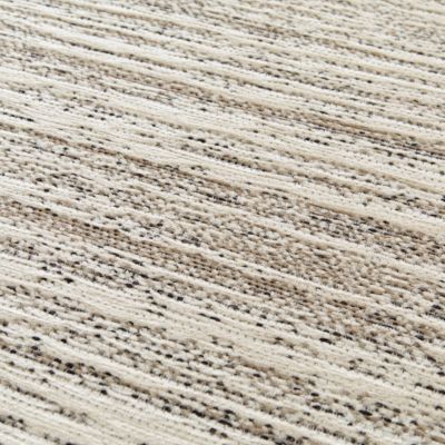 Tapis effet tissé Azusa GoodHome tissage à plat L.120 x L.170cm crème et naturel