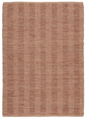 Tapis effet tissé Melua GoodHome tissage à plat L.160 x L.230cm naturel et terracotta