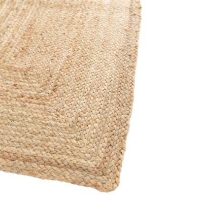 Tapis effet tissé Melua GoodHome tissage à plat L.160 x L.230cm naturel