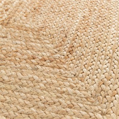 Tapis effet tissé Melua GoodHome tissage à plat L.160 x L.230cm naturel
