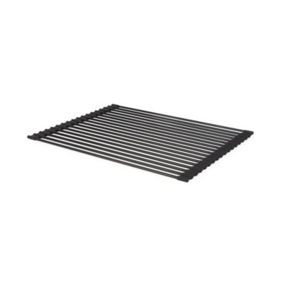Tapis égouttoir à vaisselle en plastique Compactor noir