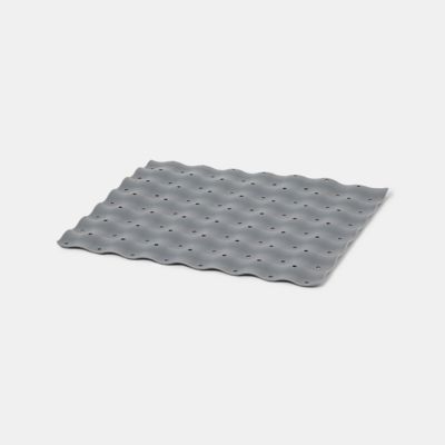 Tapis égouttoir GoodHome Datil gris l. 30 x H. 27 cm