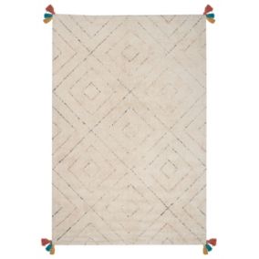 Tapis en coton beige 200 x 300 cm KARTAL