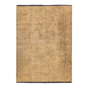 Tapis en coton et polyester lavable tissé plat beige 240x340