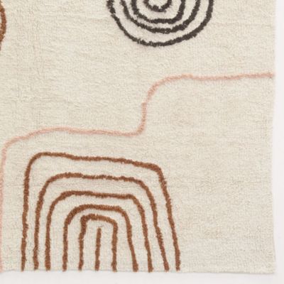 Tapis en coton tufté Arty - Terracotta