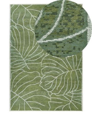 Tapis en coton vert 140 x 200 cm SARMIN