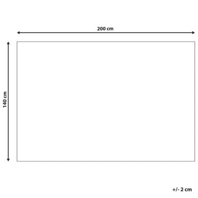 Tapis en cuir blanc et noir 140 x 200 cm MALDAN