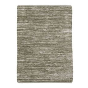 Tapis en cuir tressé beige naturel 160x230