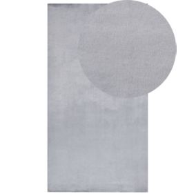 Tapis en fausse fourrure de lapin gris 80 x 150 cm MIRPUR