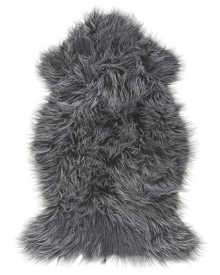 Tapis en fausse fourrure MUNGO Gris 63 x 95 cm