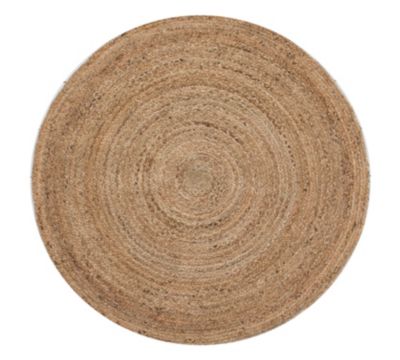 Tapis en jute coloris naturel Deco&Co ⌀120 cm