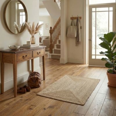 Tapis en jute effet tissé L.60 x l.90 cm Ornami Rectangle